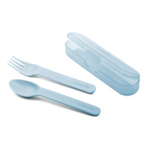 Suavinex set de couverts avec étui + de 12 mois rose
