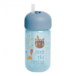 Suavinex tasse à paille into the forest +18 mois bleu 340ml