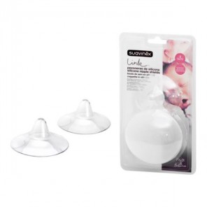 Suavinex 2 bouts de sein en silicone taille M