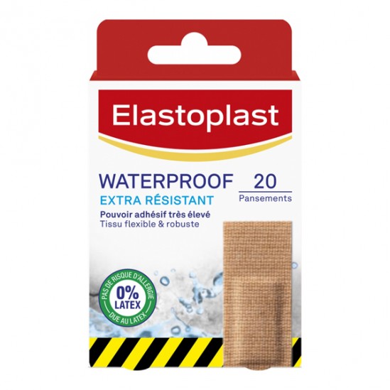 Elastoplast waterproof extra résistant 20 pansements