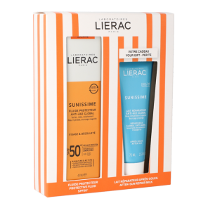 Lierac sunissime fluide spf50+ 40ml + lait reparateur 75ml