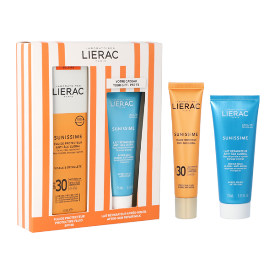 Lierac sunissime fluide spf30 - 40ml + lait reparateur 75ml