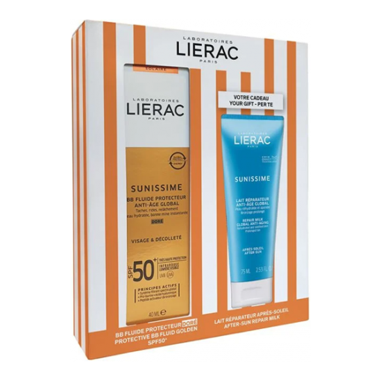 Lierac sunissime fluide spf50 - 40ml + lait après soleil 75ml