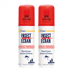 Cooper insect écran spécial tropiques 2x75ml