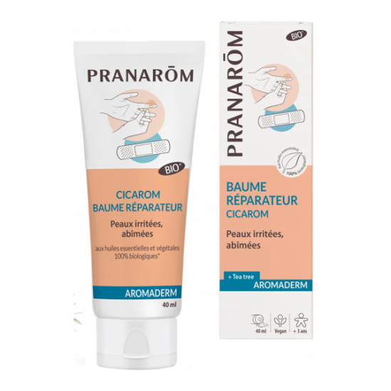 Pranarôm bio aromaderm cicarom baume réparateur 40ml