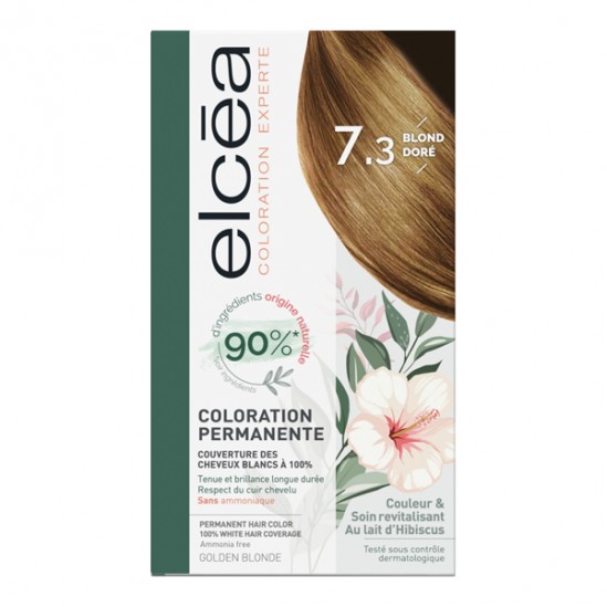 Elcéa coloration experte permanente kit noir bleuté 1.10
