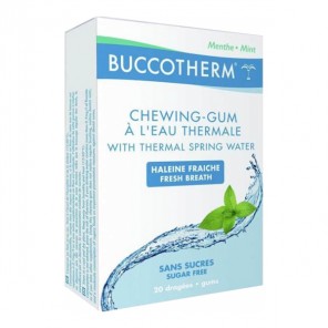 Buccotherm chewing-gum sans sucres menthe 20 dragées