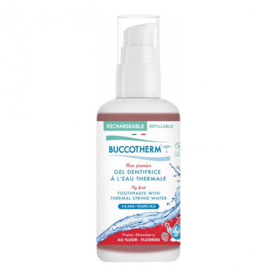 Buccotherm mon premier gel dentifrice fraise bio rechargeable 100ml
