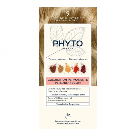 Phyto phytocolor coloration permanente 9 blond très clair 112ml