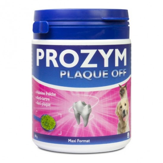 Prozym plaque off poudre anti tartre chien et chat 40g