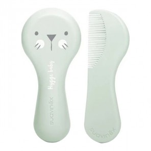 Suavinex set brosse et peigne blanc hygge