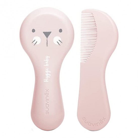 Suavinex set brosse et peigne blanc hygge