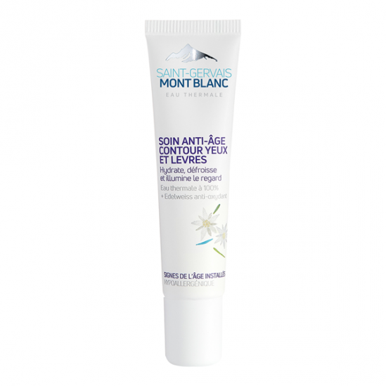 Saint-Gervais Mont Blanc soin anti-âge contour yeux et lèvres 15ml