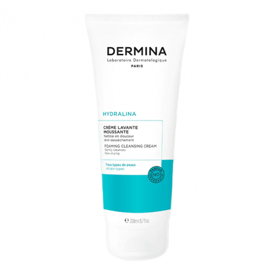 Dermina Hydralina crème lavante moussante 200ml