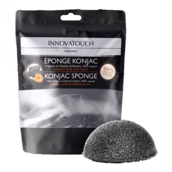 Innovatouch Cosmetic éponge konjac à l'extrait de Charbon de Bambou