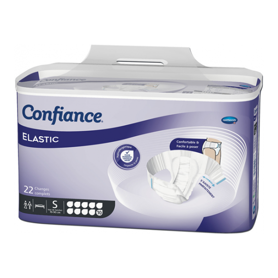 Paul Hartmann Confiance Elastic 10 gouttes taille S 22 sachets