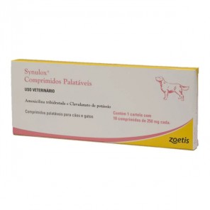 Zoetis Synulox 250mg comprimés appétents boîte de 10