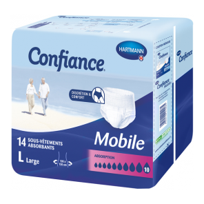 Paul Hartmann Confiance Mobile slip absorbant 10 gouttes L 14 sachets