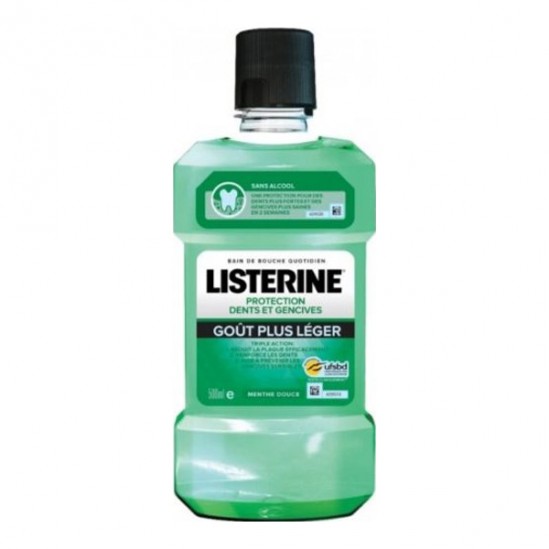 Listerine Protection dents et gencives Bain de bouche menthe douce 500ml