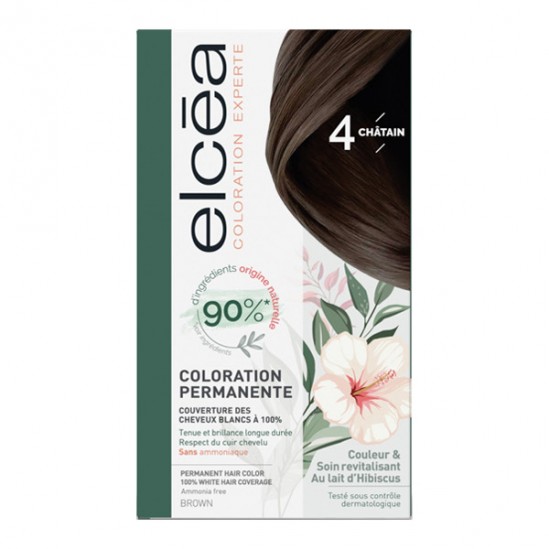 Elcéa coloration experte permanente kit noir bleuté 1.10