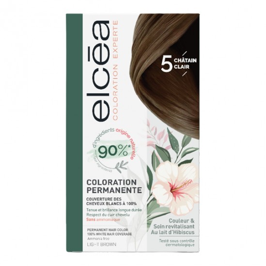 Elcéa Coloration experte permanente kit châtain clair 5