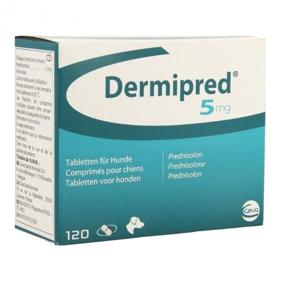 Ceva Dermipred 5mg 120 comprimés