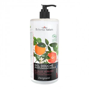 Helvetia Natura Gel douche aloe vera doux pamplemousse basilic 1l
