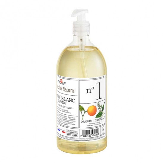 Helvetia Natura Savon liquide artisanal n°1 orange cannelle 1l