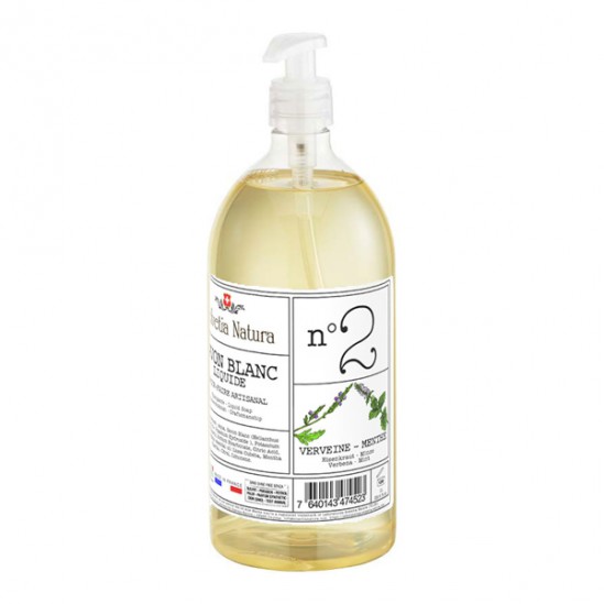 Helvetia Natura Savon liquide artisanal n°2 verveine menthe 1l