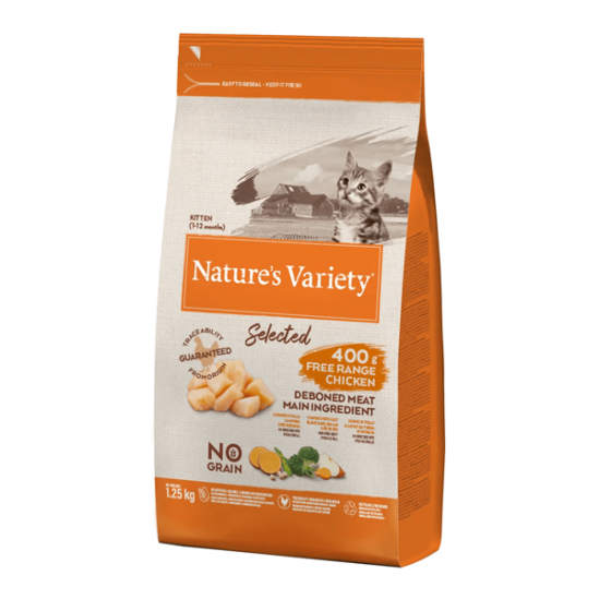 Nature´s Variety Selected poulet pour chaton élevé 1,25kg