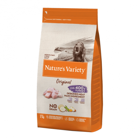 Nature´s Variety Original medium dinde pour chien adulte 2kg