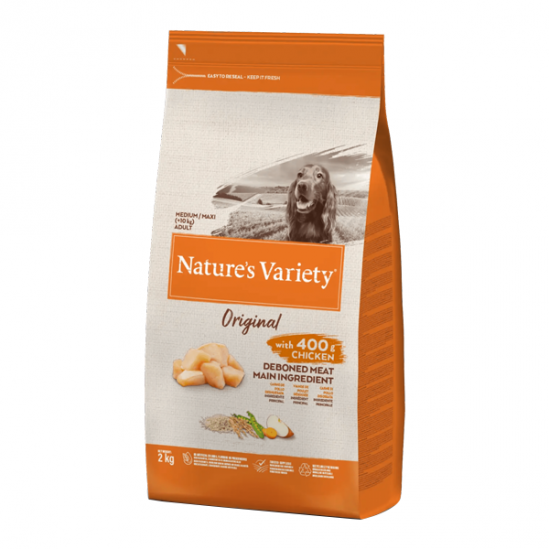 Nature´s Variety Original medium poulet pour chien adulte 2kg