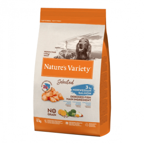 Nature´s Variety Selected medium maxi saumon pour chien adulte 2kg