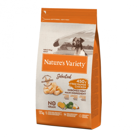 Nature´s Variety Selected mini poulet pour chien adulte 1,5kg