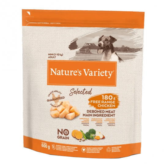 Nature´s Variety Selected mini poulet pour chien adulte 600gr