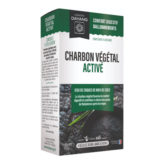 Dayang Charbon végétal activé 45 gélules