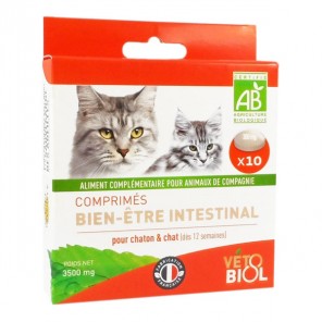 Vétobiol Comprimés hygiène intestinale chat & chaton