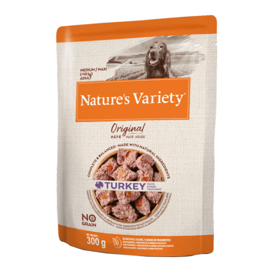 Nature´s Variety Original pâtée dinde pour chien medium maxi 300gr