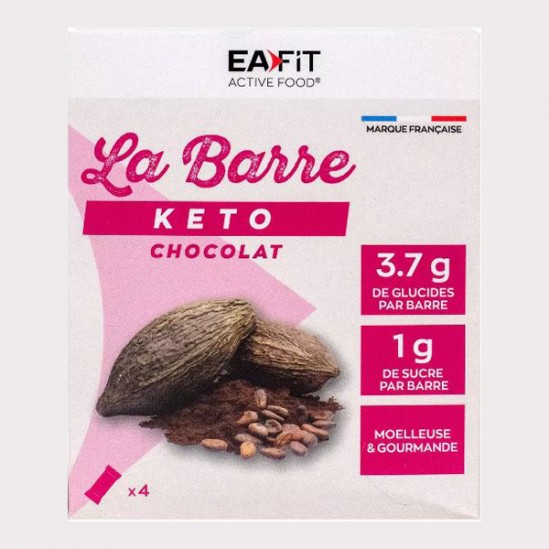 Eafit La Barre Keto chocolat boite de 4 x 40gr