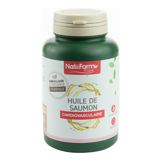 Nat&Form Huile de saumon 200 capsules