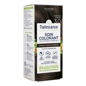 Natessance Soin colorant 100% châtain foncé 3.0 bio - 150ml