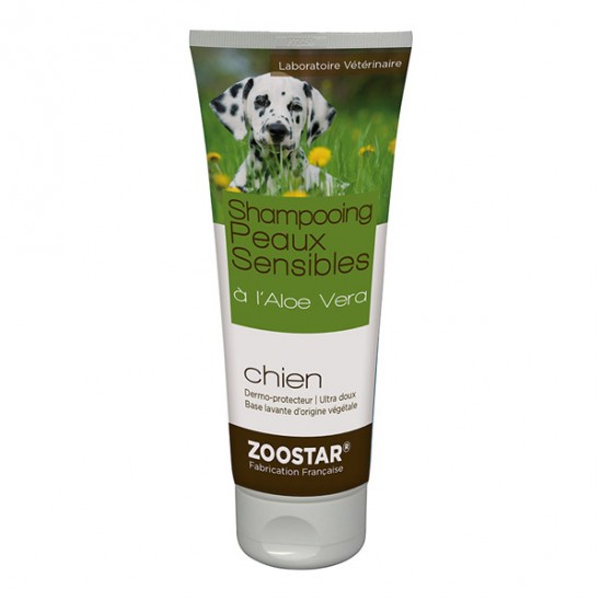 Zoostar shampooing peaux sensibles à l'Aloe Vera chien 200ml