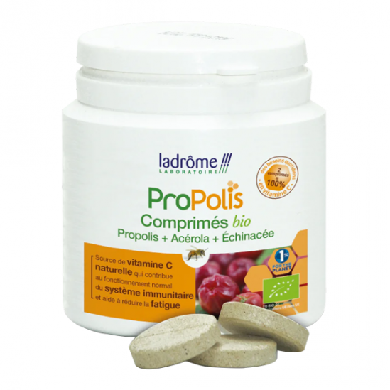 Ladrôme Propolis acérola et échinacée bio 40 comprimés