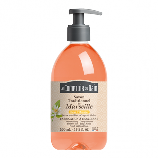 Le Comptoir du Bain savon de Marseille fleur d'oranger 500ml