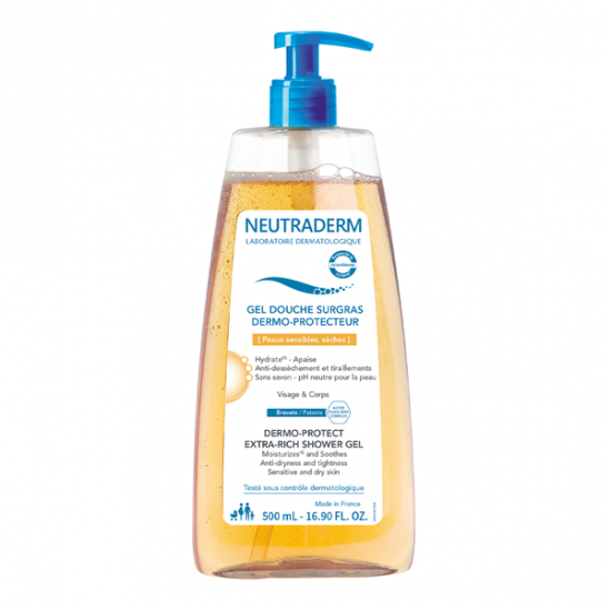Neutraderm gel douche surgras dermo-protecteur 500ml