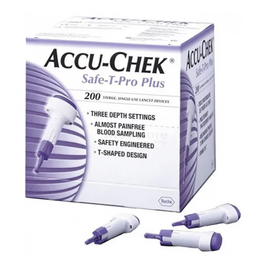 Accu-Chek Safe-T-Pro plus auto-piqueur boîte de 200 stériles