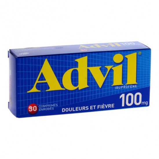 Advil 100mg Ibuprofène 30 comprimés enrobés