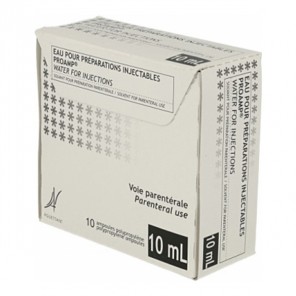 Aguettant eau pour préparations injectables 10 ampoules 10ml