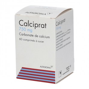 Calciprat 750mg 60 comprimés à sucer