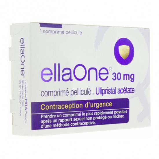 Hra Pharma France Ellaone 30 mg 1 comprimé pelliculé